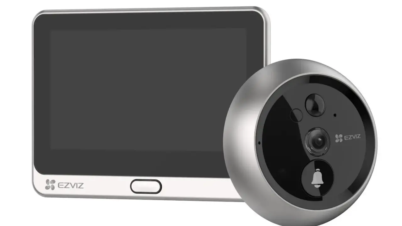 EZVIZ Kamera mit Display und Türspion-Kamera. Perfekt für Ihr Smart Home, kompatibel mit Homematic IP.