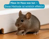 Eine kleine Maus huscht durch das Haus. Hier erfährst du, wie du eine Maus fangen kannst, effektiv und schnell.