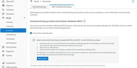FRITZ!Box 4060: WPS-Schnellverbindung aktivieren für einfache WLAN-Verbindung. Was ist WPS? Wi-Fi Protected Setup für sichere Geräteanbindung.