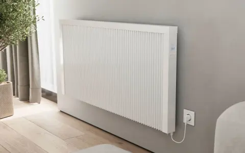 Moderner Heizkörper mit digitaler Anzeige, ideal zum nachtspeicherheizung austauschen.