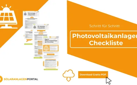 Checkliste für das inbetriebnahmeprotokoll PV-Anlage. Enthält wichtige Punkte zur Dokumentation und Prüfung.