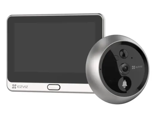 EZVIZ Kamera mit Display und Türspion-Kamera. Perfekt für Ihr Smart Home, kompatibel mit Homematic IP.