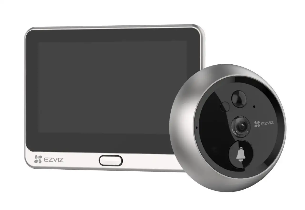EZVIZ Kamera mit Display und Türspion-Kamera. Perfekt für Ihr Smart Home, kompatibel mit Homematic IP.