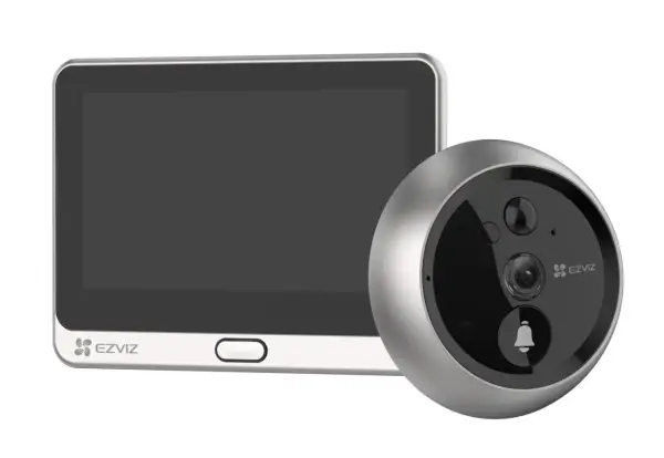 EZVIZ Kamera mit Display und Türspion-Kamera. Perfekt für Ihr Smart Home, kompatibel mit Homematic IP.